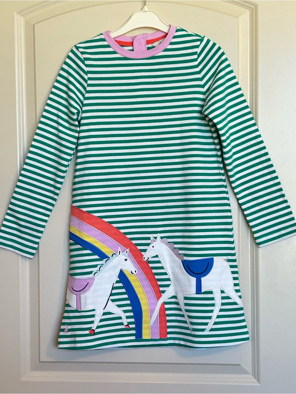 8Y Joules Rosalee Long-Sleeve Dress